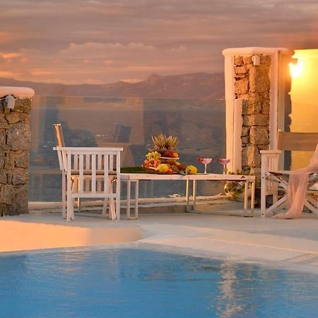 Mykonos Sea View Luxury Villa By Calypso Sunset Villas Mykonos Town المظهر الخارجي الصورة