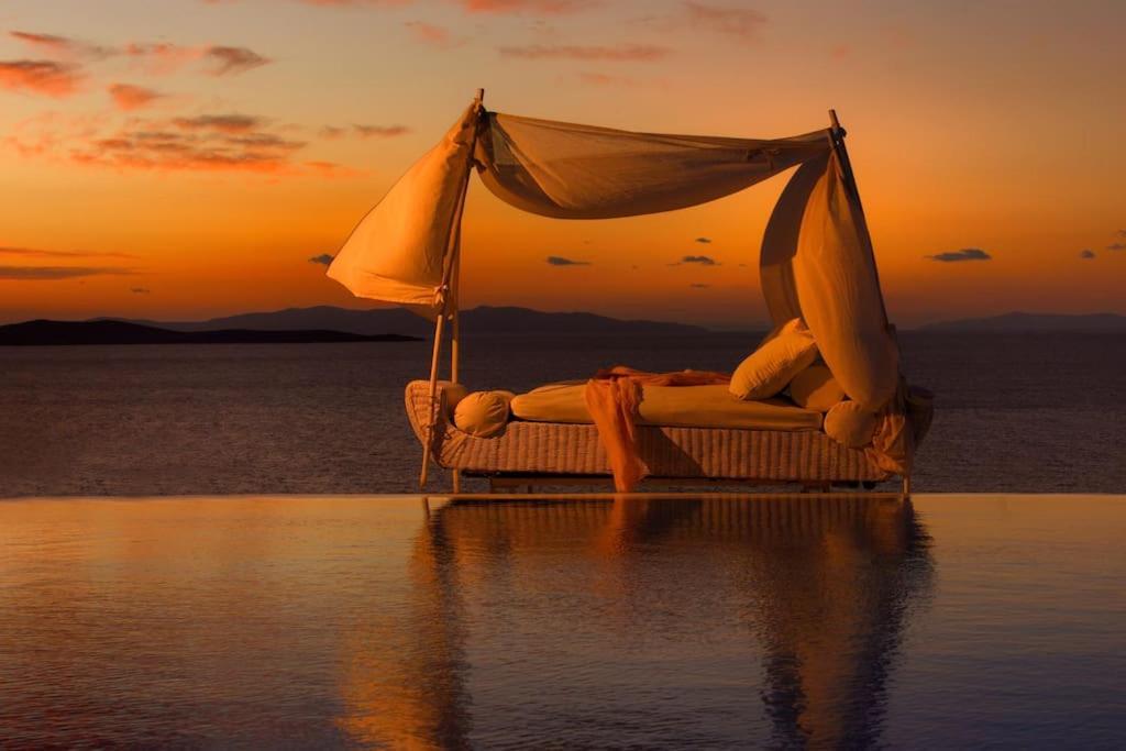 Mykonos Sea View Luxury Villa By Calypso Sunset Villas Mykonos Town المظهر الخارجي الصورة