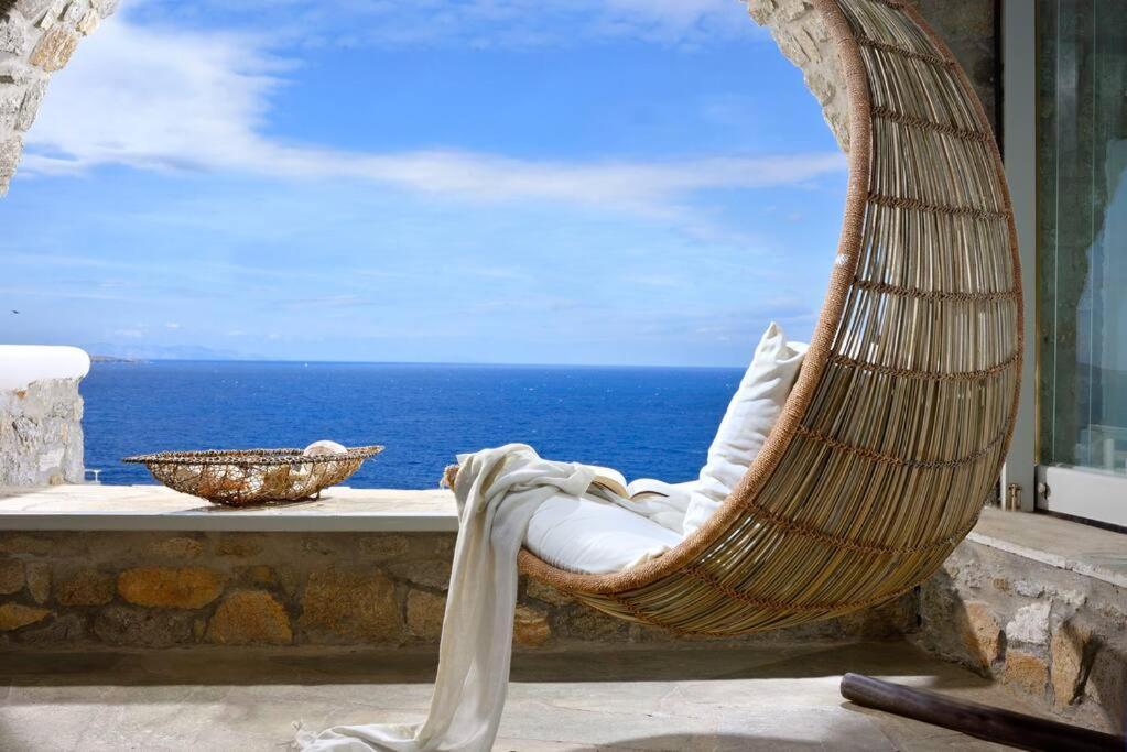 Mykonos Sea View Luxury Villa By Calypso Sunset Villas Mykonos Town المظهر الخارجي الصورة