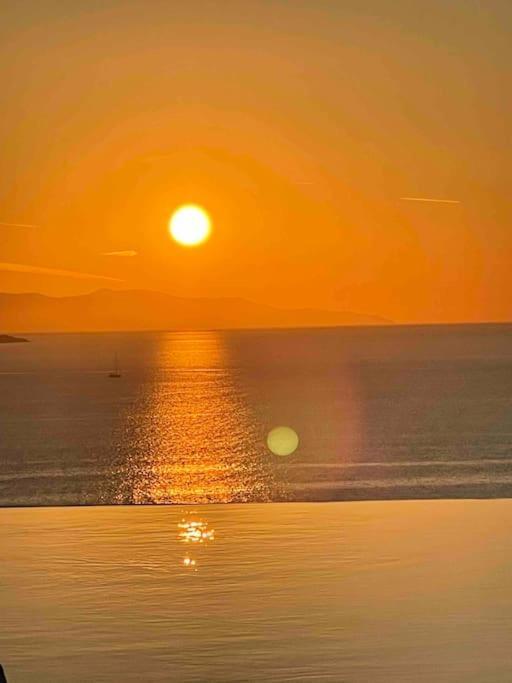 Mykonos Sea View Luxury Villa By Calypso Sunset Villas Mykonos Town المظهر الخارجي الصورة